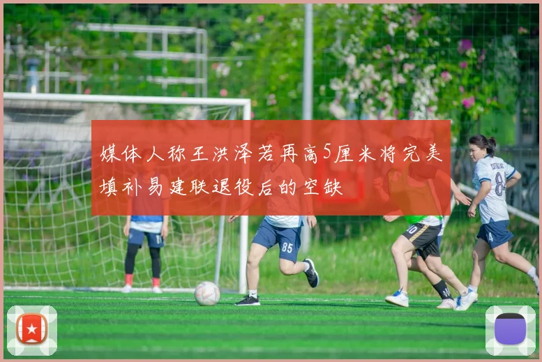 媒体人称王洪泽若再高5厘米将完美填补易建联退役后的空缺